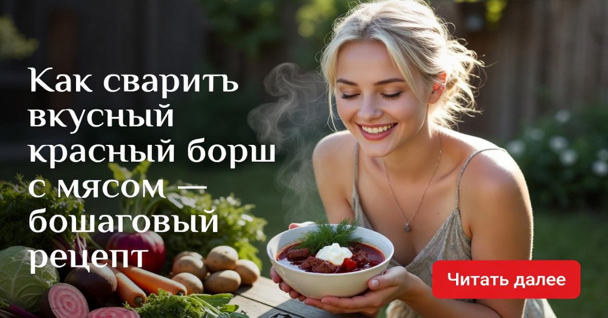 Как сварить вкусный красный борщ с мясом — пошаговый рецепт - ModAppHub Guides